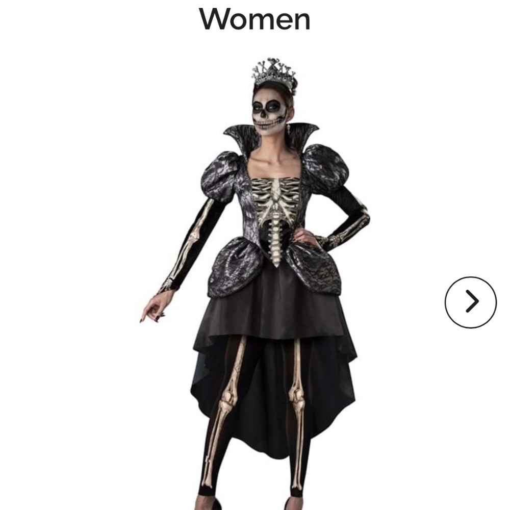 NWOT: REGAL SKELETON QUEEN COSTUME - Size Medium